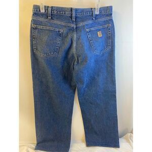 Carhartt 36x25 denim jeans modified short hems